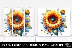 Vibrant Sunflower Design | 20 oz Tumbler Product Image 1