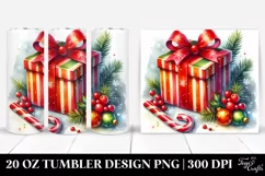 Digital Painting Christmas Gift Box | 20 oz Tumbler Product Image 1