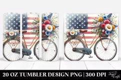 a Vintage Bicycle Flowers | 20 oz Tumbler Product Image 1