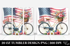 a Vintage Bicycle Flowers | 20 oz Tumbler Product Image 1