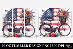 a Vintage Bicycle Flowers | 20 oz Tumbler Product Image 1
