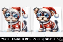 a cute Yorkipoo Watercolor Clipart Product Image 1