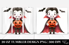 Funny Haloween Clipart 20 Oz Tumbler with Vampire Product Image 1