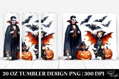 Simple Funny Halloween Vampire 20 Oz Tumbler Product Image 1