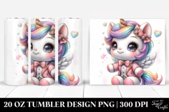 Cute Baby Unicorn Tumbler Product Image 1