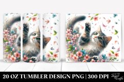 Cat Spring Petals | 20 oz Tumbler Product Image 1