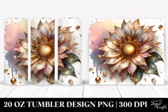 Glossy Sunflower | 20 Oz Tumbler Product Image 1
