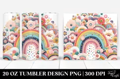 Whimsical Pastel Rainbow | 20 oz Tumbler Product Image 1