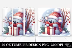 Cute Baby Koala with Giftbox 20 Oz Tumbler Product Image 1