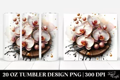 Glossy Orchid Golden Insertions | 20 Oz Tumbler Product Image 1