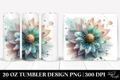Abstract Shiny Sunflower. 20 oz Tumbler Design Product Image 1