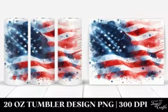 Washed Watercolor Flag | 20 oz Tumbler Product Image 1