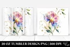 Abstract Sweet Pea . 20 oz Tumbler Design Product Image 1