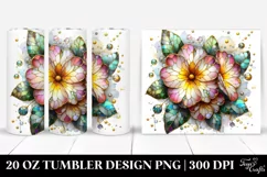 Watercolor Stained Primrose | 20 oz Tumbler Product Image 1