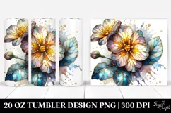 Watercolor Stained Primrose | 20 oz Tumbler Product Image 1