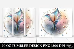 Abstract Pastel Calla Lily 20 Oz Tumbler Product Image 1