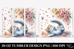 Cat Spring Petals | 20 oz Tumbler Product Image 1