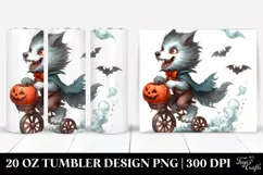 Simple Funny Halloween Werewolf 20 Oz Tumbler Product Image 1