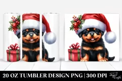 Winter Baby Rottweiler, PNG Product Image 1