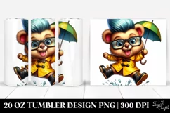 Baby Bear Jumping | 20 oz Tumbler Product Image 1