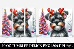 Expressive Baby Miniature Schnauzer, PNG Product Image 1