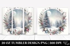Pastel Christmas Winter Scene 20 Oz Tumbler Product Image 1
