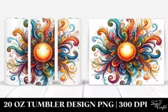 Colorful Whimsical Sun | 20 oz Tumbler Product Image 1
