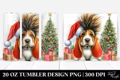Expressive Baby Basset Hound Winter PNG Product Image 1