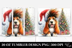 Expressive Baby Basset Hound Winter PNG Product Image 1