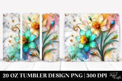 Narcissus Marble Splash | 20 Oz Tumbler Product Image 1