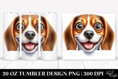 Cute Beagle Smiling | 20 Oz Tumbler Product Image 1