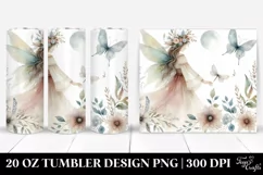 Washed Watercolor Boho Fairy | 20 oz Tumbler Product Image 1
