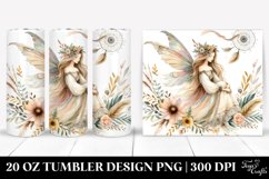 Washed Watercolor Boho Fairy | 20 oz Tumbler Product Image 1