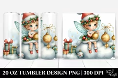 Whimsical Fairy on Cloud with Presents 20 Oz Tumbler Product Image 1