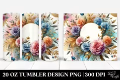 Colorful Carnation Bouquet | 20 Oz Tumbler Product Image 1