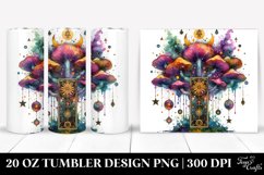 Magical Celestial Mushroom Clipart 20 Oz Tumbler Product Image 1