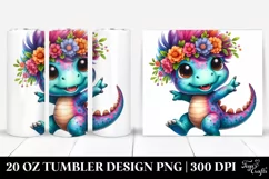 Happy Baby Dinosaur Dancing, Transparent PNG Product Image 1