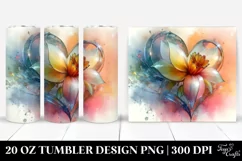 Abstract Vibrant Pastel Daffodil | 20 oz Tumbler Product Image 1