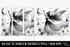 Washed Watercolor Gothic Fairy | 20 oz Tumbler Product Image 1