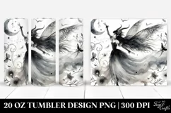 Washed Watercolor Gothic Fairy | 20 oz Tumbler Product Image 1