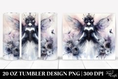 Washed Watercolor Gothic Fairy | 20 oz Tumbler Product Image 1