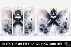 Washed Watercolor Gothic Fairy | 20 oz Tumbler Product Image 1