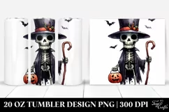 Simple Funny Halloween Undead 20 Oz Tumbler Product Image 1