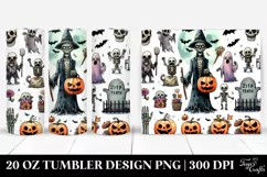 Simple Funny Halloween Undead 20 Oz Tumbler Product Image 1