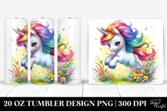 Baby Unicorn Meadow. 20 oz Tumbler Design Product Image 1