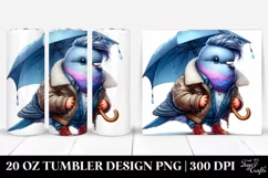 Watercolor Baby Dove Posed 20 Oz Tumbler Product Image 1