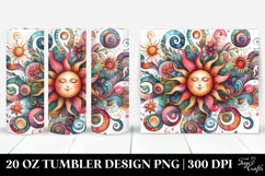 Whimsical Watercolor Sun Tumbler Product Image 1