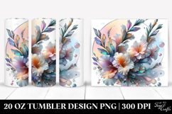 Abstract Pastel Shiny Gladiolus | 20 oz Tumbler Product Image 1