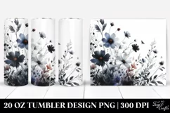 Dark Body Wild Flowers | 20 oz Tumbler Product Image 1