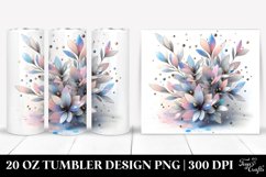 Abstract Pastel Lobelia with Splash 20 Oz Tumbler Product Image 1